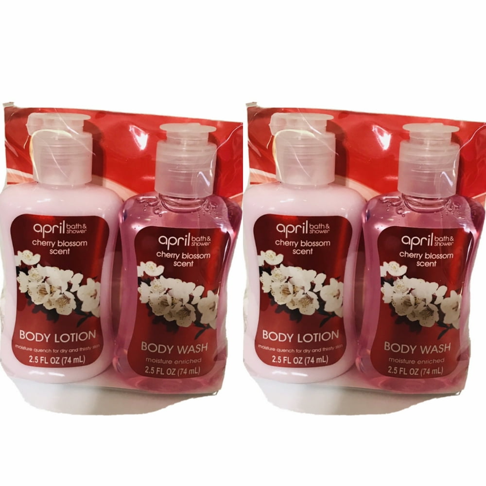 April Bath & Shower Vanilla Sugar Scent Body Wash And Lotion Combo