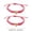 Multicolor I, variant on 2Pcs Adjustable Heart Bracelets, Pink Woven Cord Matching Bracelets With Polished Heart Charms, For First Day Of Milestone Keepsake, Birthday Gifts