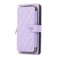 thumbnail image 5 of Feishell Zipper Wallet Case for Google Pixel 8 Pro, PU Leather Card Holder Crossbody Case with Chain Strap / Wrist Strap for Women Girls, Shockproof Full Body Protection Stand Cover, Purple, 5 of 7