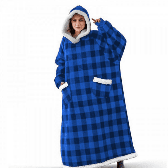 (Gift Of K) Wearable Blanket Hooded Unisex Sports Sweatshirt A328