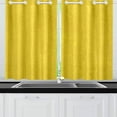 thumbnail image 2 of Mkhert Gold Blackout Window Curtain Kitchen Curtain 26X39 Inch, 2 Panels, 2 of 3
