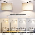 thumbnail image 4 of AOHAO Arc Floor Lamp with Adjustable Drum Shade, Tall Pole Reading Lamp Corner Light for Living Room Bedroom Study Room, Bulb Included, 4 of 12