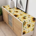 thumbnail image 4 of Yellow Sunflower Table Runner - 36 Inch Long, Kitchen Dining Table Runner Dresser Scarves, Vintage Country Bee Plaid Ginger Check Farmhouse Decor for Coffee Tables Wedding Party Banquet, 4 of 8