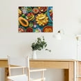 thumbnail image 6 of Hidden Frame Canvas Wall Art - Vibrant Latin Mexican Food Platter Style Popular Wall Decor for Dining Room & Kitchen 32x24in, 6 of 8