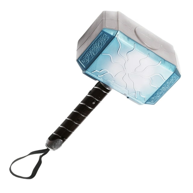 Martillo de cosplay de utilería de Halloween con luces, accesorio de disfraz con sonido, regalos de cumpleaños para niños