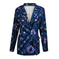 thumbnail image 4 of Chaqueta de mujer Verano Moda Color sólido Delgado Manga larga Trajes de doble botonadura Chaqueta pequeña Odeerbi ODB-2, 4 of 5
