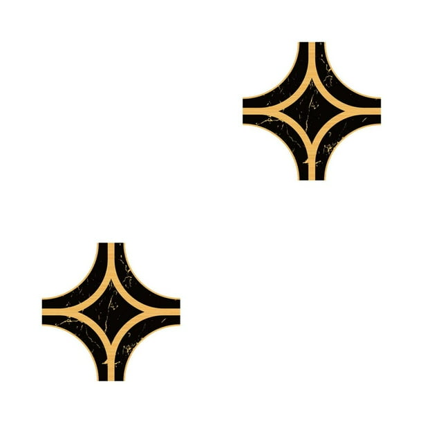 Billuyoard Pegatinas de azulejos PVC costura de belleza autoadhesivo impermeable suelo calcomanía cinta de sellado decoración de fiesta en casa Grano Palo diagonal 2Conjunto