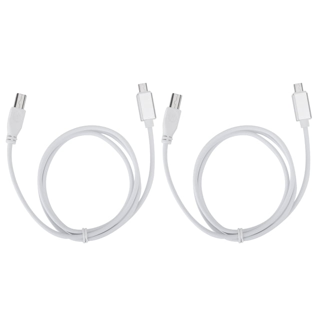 Línea de conexión de Piano eléctrico V8, Micro USB a tipo B, compatible con tableta PC para MIDI, 2 uds.