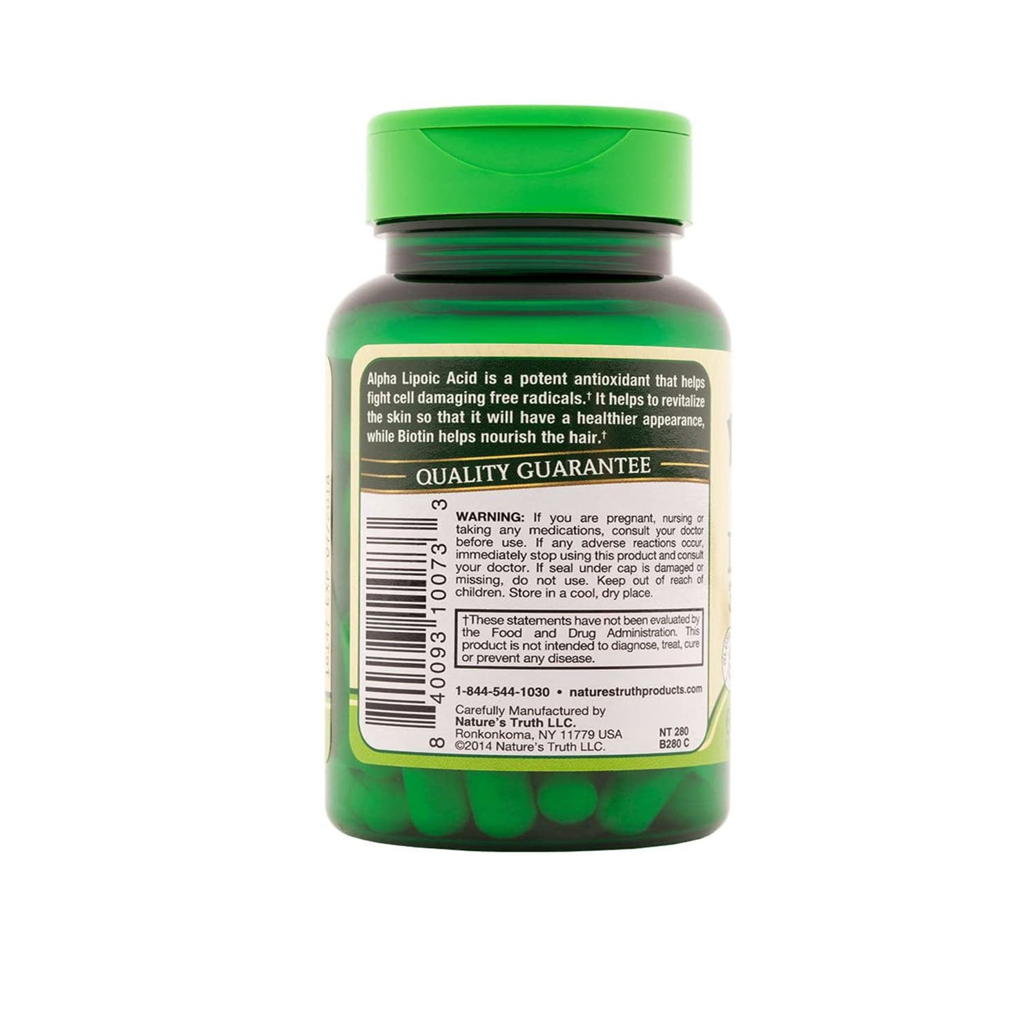 Nature's Truth Alpha Lipoic Acid 300mg w/ Biotin Optimizer, 60ct, 5-Pack