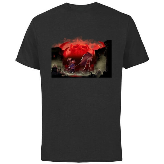 Disney Owl House Luz Edna and King - Short Sleeve Cotton T-Shirt for Adults - Customized-Black