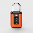 thumbnail image 1 of 1PC TSA Customs Colorful Code Lock For Travel Luggage Password Changeable Lock Contrast Color Design Padlock Cabinet Locker 2# K, 1 of 6
