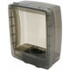 thumbnail image 5 of Rawiri Caja de enchufe autoadhesiva 2 piezas tapa de protección caja cubierta de enchufe funda protectora enchufe Antichoque niño resistente a la intemperie en uso cubierta de toma de corriente, 5 of 5