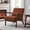 Brown, variant on CONCETTA Mid-Century Modern Accent Chair, 1-Seat Cushioned Sofa Wood Frame with Arm for Living Room, Bedroom, Brown