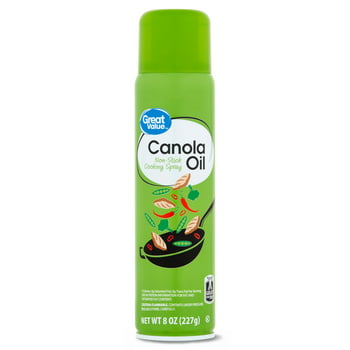 Great Value Canola Oil Non-Stick Cooking Spray, 8 oz