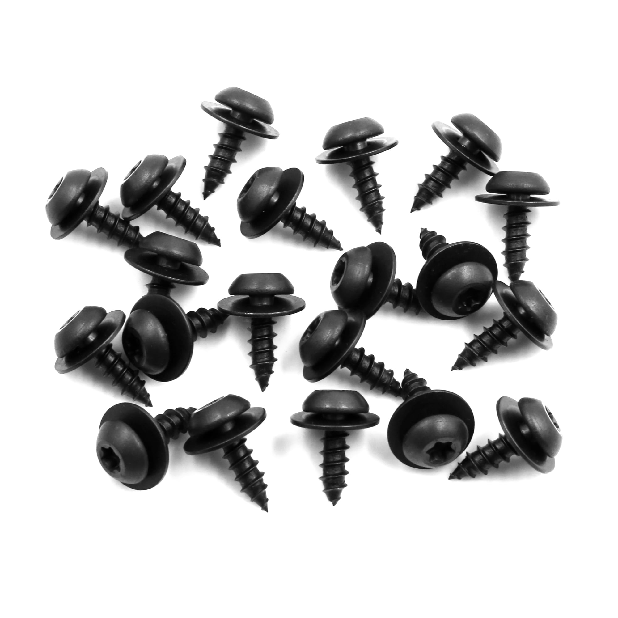 20pcs 6.2 x 24mm Auto Car Stainless Steel Fender Bumper Frame License Plate Screws