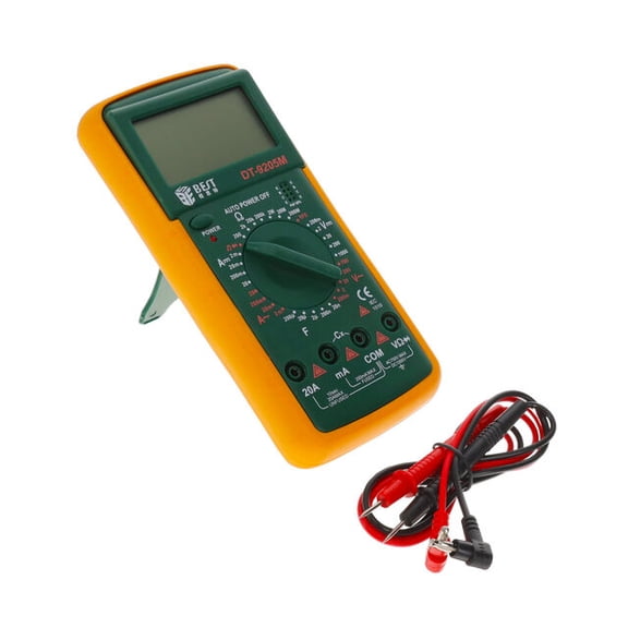 BEST DT-9205M Digital Multimeter - AC/DC Voltage, Current, Resistance, Capacitance, Diode & Transistor Tester