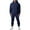 A-Navy, variant on Jinhomg Mens Big and Tall Track Suit 2 Piece Soft Cotton Sweatsuit Casual Comfy Solid Full Zip Hoodies with Elastic Waist Sweatpants Sports Jogging Sets Sales Today Clearance Army Green XXXXL