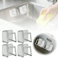 thumbnail image 1 of Binwennn Kitchen Drainer for above Telescopic 2 in 1 Storage Rack Holder Kitchen Caddy Stainless Steel Sponge Bracket For Kitchen Proof Brushed Sponge Storage Wall/ Mounted Design No, 1 of 7
