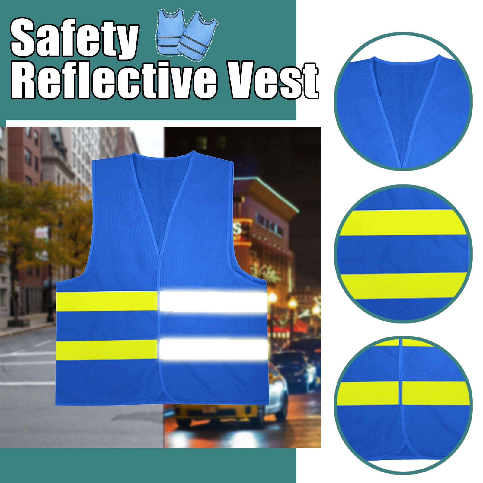 Mikilon Reflective Running Vest Gear Stay Visible Safe Reflective Vest Safety Vest Walmart Canada
