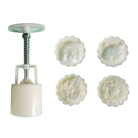 

50g Cute Tiger Shape Plastic Mooncake Molds Mooncake Mould DIY Baking Accessories Kitchen Gadget for Mid-Autumn Festival
