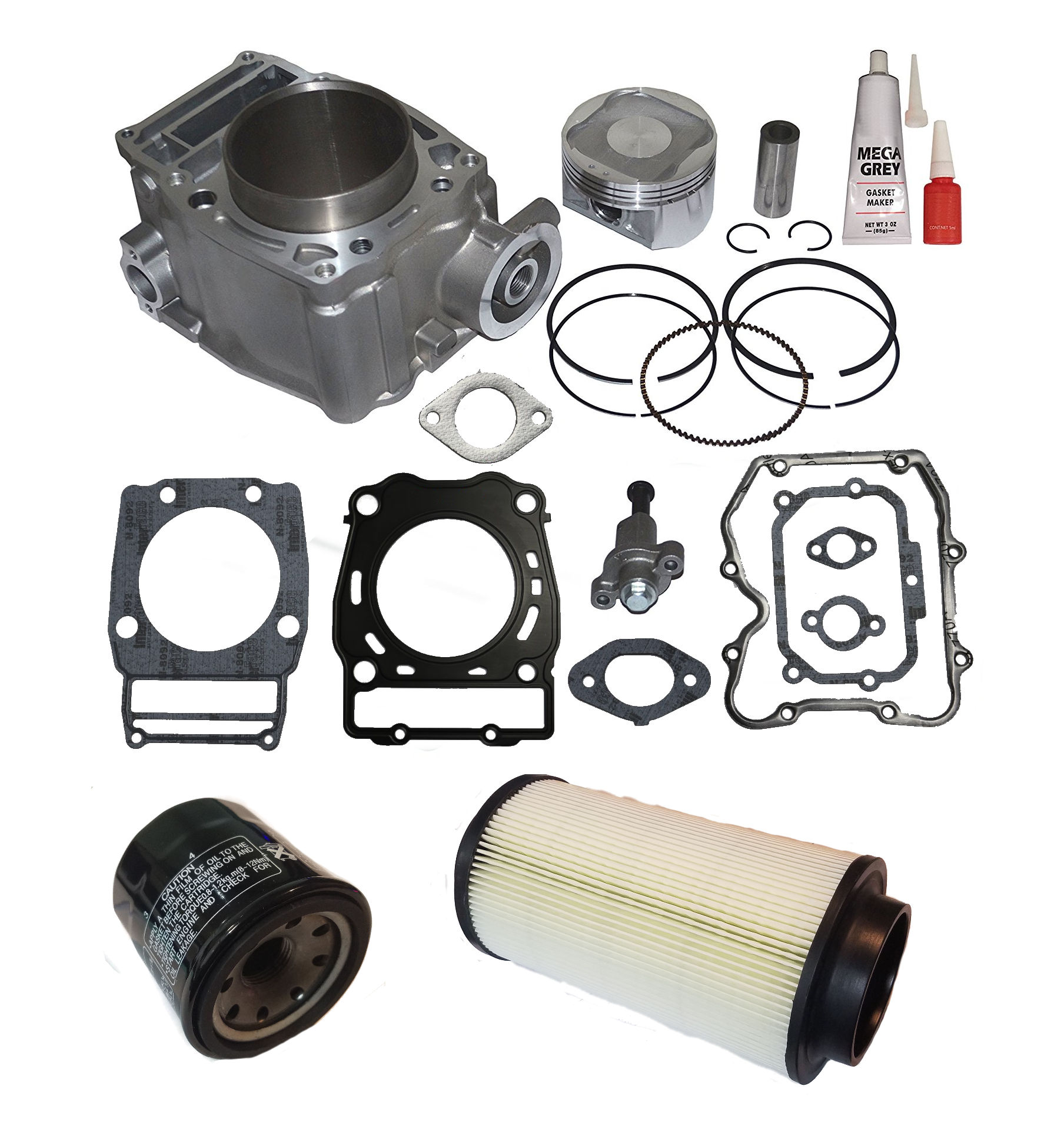 Polaris ATP 500 4WD 4x4 Cylinder Piston Gasket Top End Kit Set 2004-2005 04-05