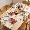 thumbnail image 5 of Vintage Flowers Placemats Set of 8, Watercolor Red Yellow Floral Oil Painting Non-Slip Place Mats Washable Table Mats for Kitchen Dining Table Decorations Indoor/Outdoor, 5 of 9