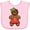 AD-Pink, variant on Inktastic Gingerbread Girl Christmas Boys or Girls Baby Bib