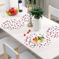 thumbnail image 6 of Coolnut Red and Blue Stars Round PVC Placemats 4 PCS, Non-Slip Heat Resistant Table Mat Kitchen Dining Table Plate Mat, 15.4inch247 Home Decor Gifts, 6 of 7