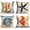 Coastal, variant on Nautical Theme Farmhouse Decorative Throw Pillow Cover 4 Pcs Anchor Starfish Sand Dollar Sea Horse Ocean Sign Summer Decoration Home Decor Cushion Case for Sofa Couch, 18" x 18" (Coastal)