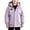 .Purple, variant on Boys Girls Hooded Ski Jacket Thick Winter Puffer Coat with Pockets Solid Color Warm Outdoor Casual Outerwear
