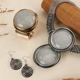 thumbnail image 3 of 3PCS/Set Aluminum Wire Jewelry Resin Round Bead Necklace and Earring Bangle Set for Women Colorful Fashion Costume Accessory for Weddings Parties Everyday Wear, 3 of 4