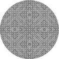 thumbnail image 1 of Ahgly Tapis Rond Lavable en Machine Intérieur Transitionnel Gris Fumé, 3 Pieds Rond, 1 of 7