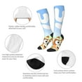 thumbnail image 4 of Gokiu Bluey Womens Athletic Knee High Socks Outdoor Sport Socks Casual Tube Socks, 4 of 7