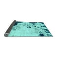 thumbnail image 2 of Ahgly Company Indoor Rectangle Abstract Light Blue Modern Area Rugs, 7' x 9', 2 of 4