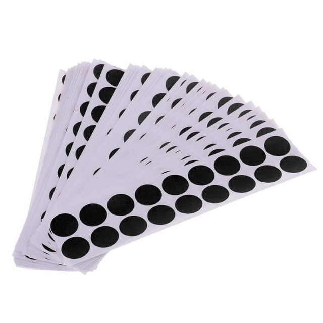 Pack of 900 Target Sticker Convenience Hunting Accessories Practical DIY Shooting Patches Paper Patch Bright Color Training Prop black