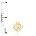 thumbnail image 3 of Charm America - Gold Sliding Heart Charm - 10 Karat Solid Gold, 3 of 4