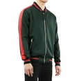 thumbnail image 3 of Ma Croix Mens Track Bomber Jacket Full Zip Lightweight Casual Stretch Slim Fit, 3 of 7