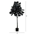 thumbnail image 4 of Nearly Natural Fiddle Leaf Artificial Halloween Tree - 5' - Unlit, 4 of 4