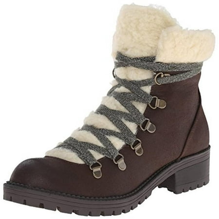 Madden Girl Womens Bunt Faux Suede Faux Fur Ankle