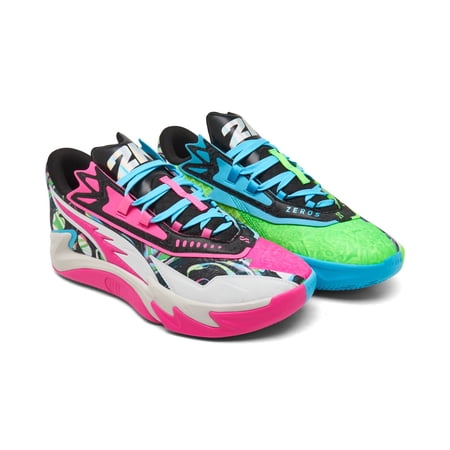 Puma Men's Scoot Zeros II Basketball Shoes, Bright Aqua/Feather Gray 11.5 Medium