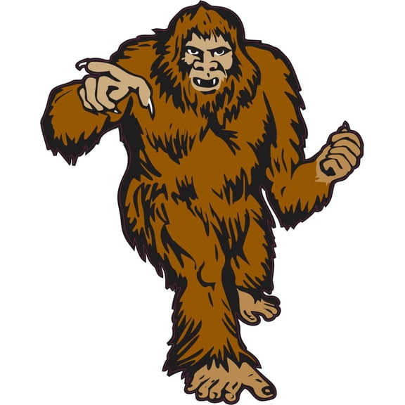 StickerTalk Bigfoot Vinyl Sticker, 4 inches x 5 inches