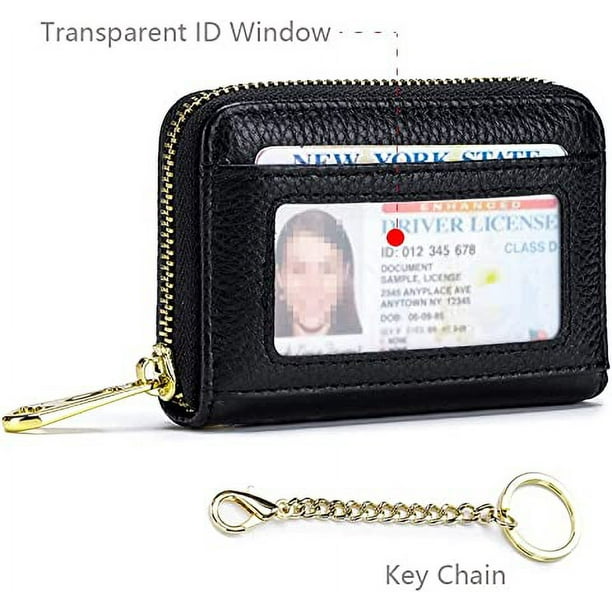 Accordion card best sale case with chain