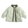 thumbnail image 2 of Xdegoge Tween Toddler Girls Quilted Jacket Kids Lightweight Puffer Coat Button Down Long Sleeve Winter Fall Warm Outerwear, Size 11-12, 2 of 6
