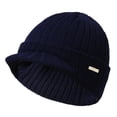 thumbnail image 4 of Sombrero de punto Sombrero de Senderismo al aire libre Campamento de esquí Invierno Cálido Cálido Cálido Los 4 colores Zulema Sombrero de punto para hombre, 4 of 6