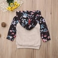 thumbnail image 4 of Baby Girl Clothes Big Little Sister Matching Outfits Infant Newborn Long Sleeve Hoodie Romper Overall Floral Jumpsuit Fall Winter Clothes, 4 of 8
