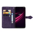 thumbnail image 2 of Dteck for Moto G Stylus 5G 2024 Wallet Phone Case,Embossed PU Leather Magnetic Clasp Case with Credit Card Slots Holder Phone Cover with Strap for Motorola Moto G Stylus 5G 2024,Purple, 2 of 5