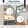 thumbnail image 5 of Greencycle 6 PCS Dimmer Switch, No Neutral Wire Required, Single Pole/3-Way, Compatible with Dimmable LED/CFL/Incandescent, UL Listed, White with Wall Plate, 5 of 8