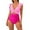 516_Pink, variant on Lroveb One Piece Swimsuits for Women Conservative Printed High Waisted Totanchini With Breast Pad Without Steel Monokini Bathing Suit