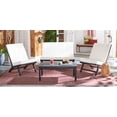 thumbnail image 2 of SAFAVIEH Chaston Outdoor 4 Piece Conversational Set, Black/Beige, 2 of 13