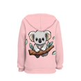 thumbnail image 2 of Xoenoiee Cosy Hoodies for Kids with Front Kangaroo Pocket Cute Branch Koala Pink Print Girls Pullover Sweater Long Sleeve Winter Clothing Loose Athletic Wear, S, 2 of 7